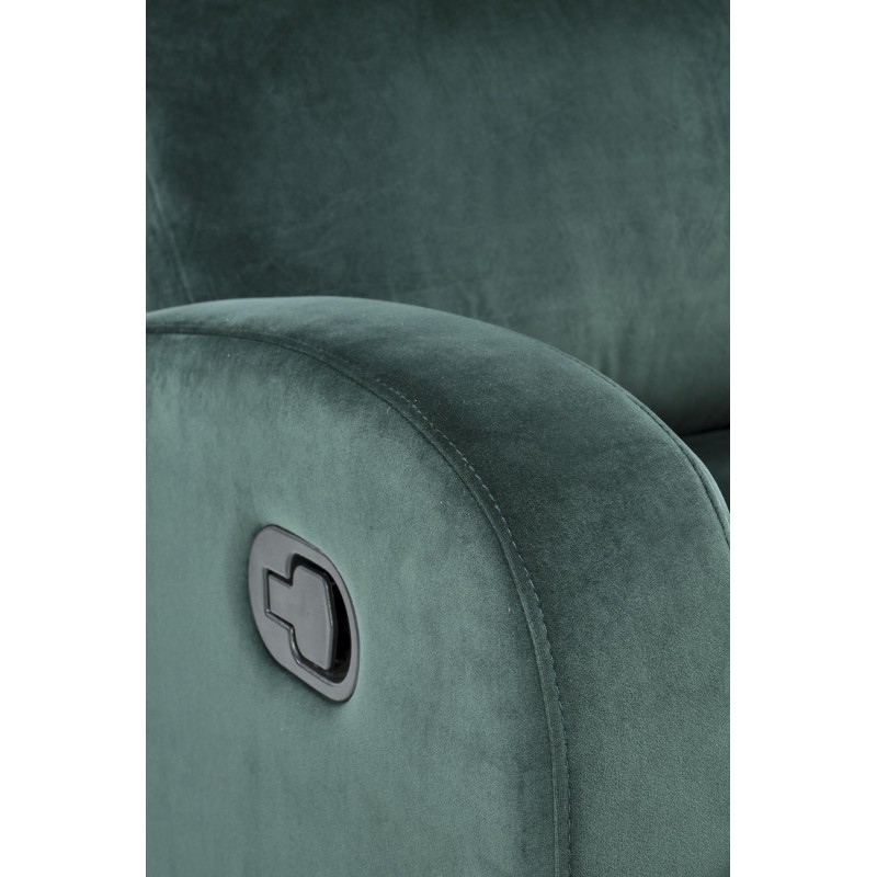 Rozkładany fotel Forest z funkcją kołyski ciemno-zielony