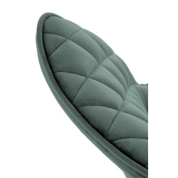 K520 krzesło nogi - czarne, siedzisko - ciemny zielony