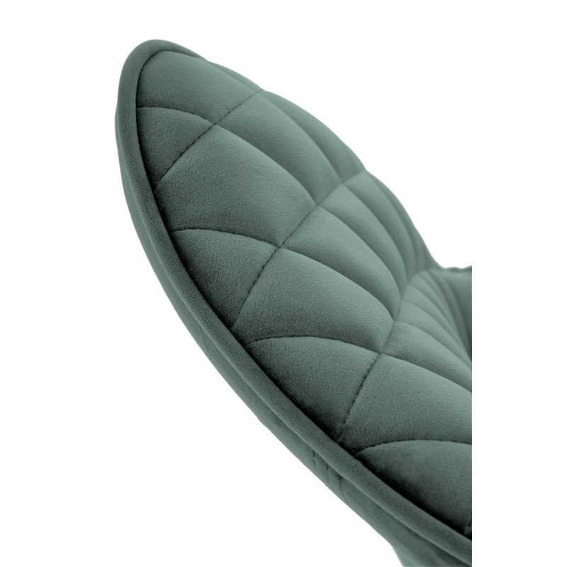 K520 krzesło nogi - czarne, siedzisko - ciemny zielony