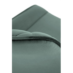 K520 krzesło nogi - czarne, siedzisko - ciemny zielony