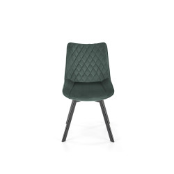 K520 krzesło nogi - czarne, siedzisko - ciemny zielony