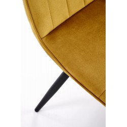 Krzesło tapicerowane Breeze musztardowe
