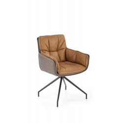 Krzesło Granada brązowy / ciemny brąz