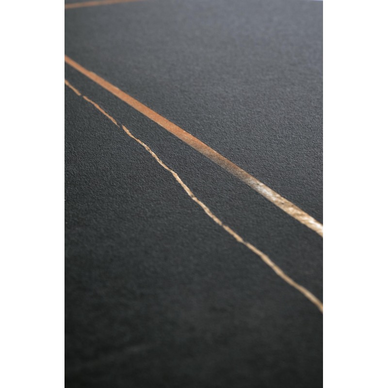 SCALITA ława czarny marmur / czarny/ złoty