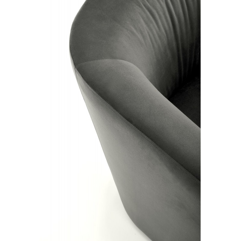 Klasyczny fotel wypoczynkowy Wind popielaty