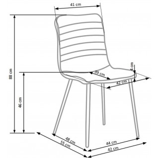 K251 krzesło popiel (1p 4szt)