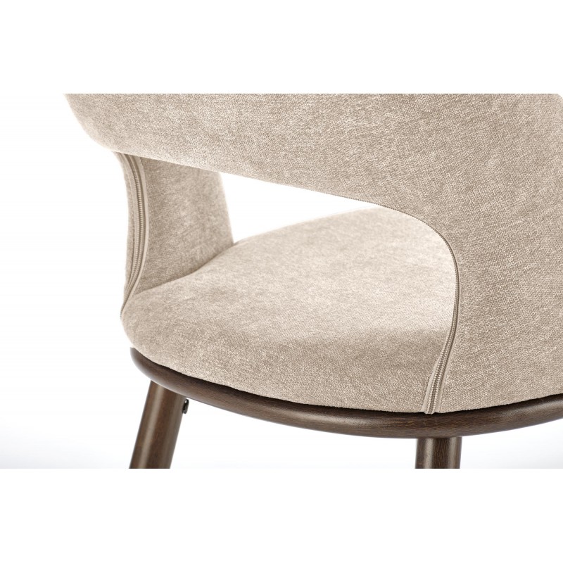 H114 hoker beżowy / orzechowy