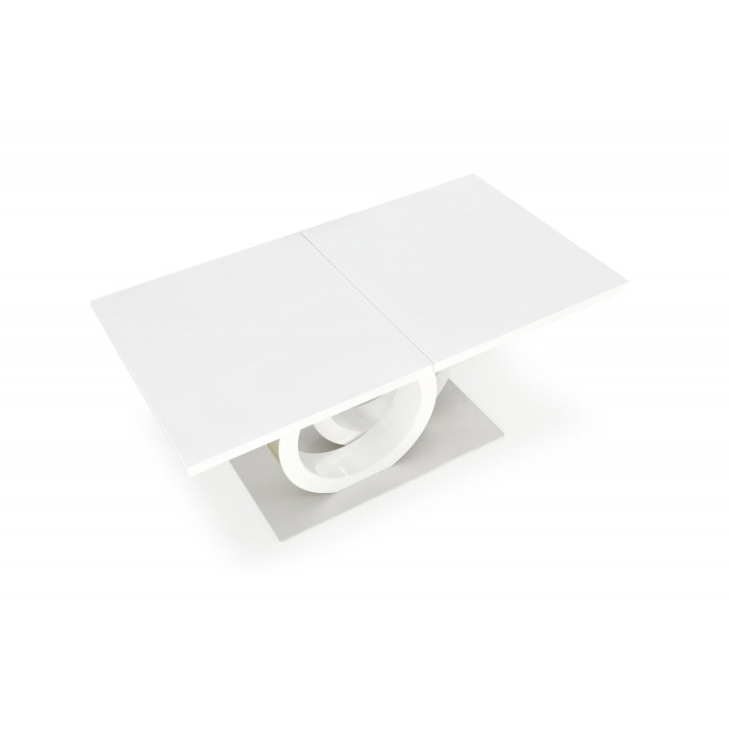 GALARDO stół rozkładany, biały / złoty