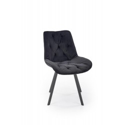 Krzesło tapicerowane Primrose czarne