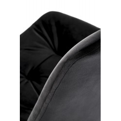 Krzesło tapicerowane Primrose czarne