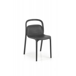 K490 krzesło plastik czarny