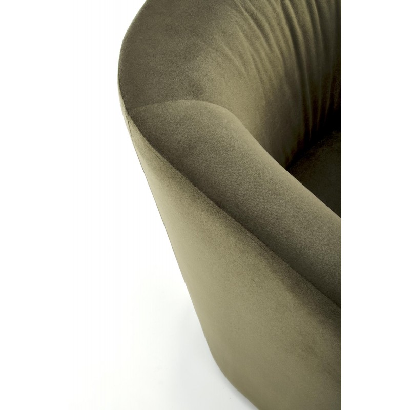 Klasyczny fotel wypoczynkowy Wind zielony