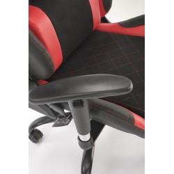 DRAKE fotel gabinetowy czerwony / czarny