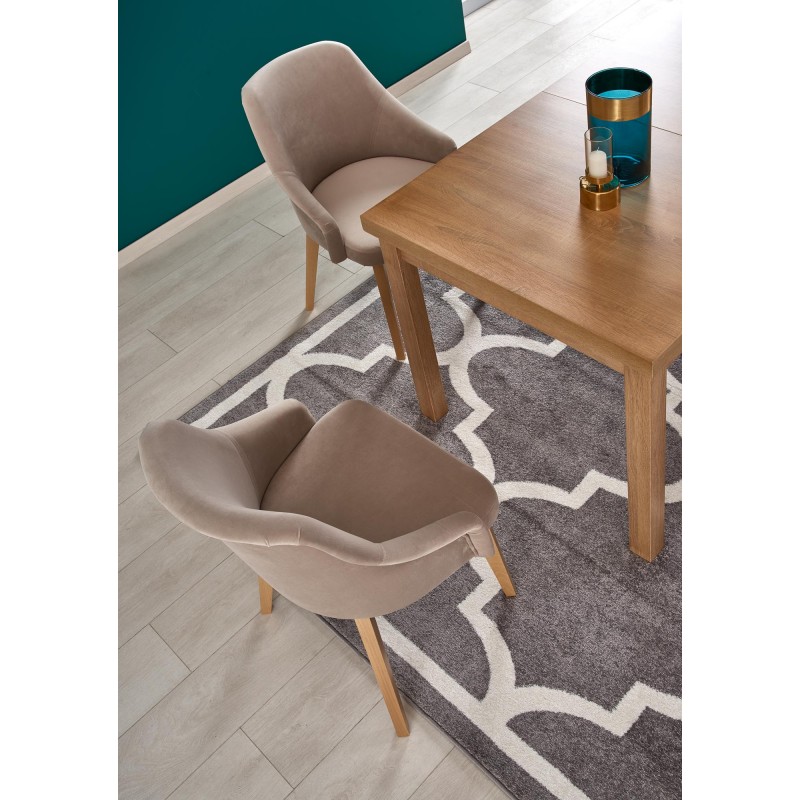 TIAGO 2 stół rozkładany 140-220/80 blat: dąb craft, nogi: dąb craft