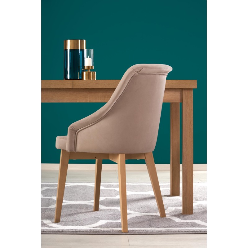 TIAGO 2 stół rozkładany 140-220/80 blat: dąb craft, nogi: dąb craft