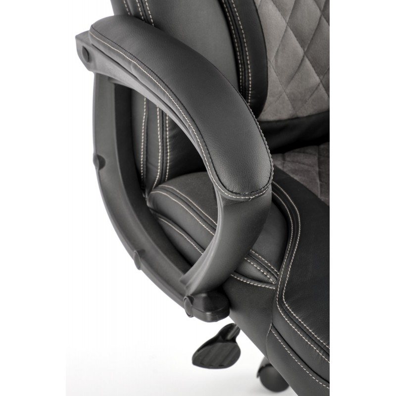 GANDALF fotel gabinetowy czarny / popielaty