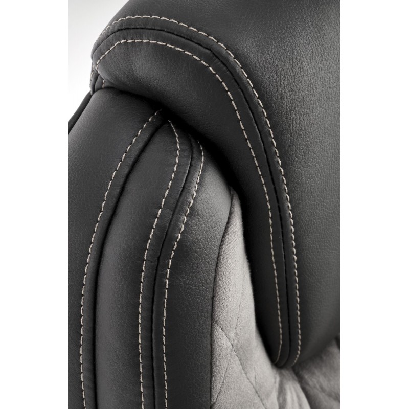 GANDALF fotel gabinetowy czarny / popielaty