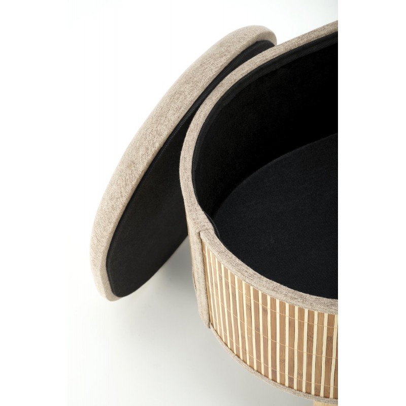 TICO zestaw 2 puf z funkcją pojemnika, beżowy