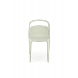 K490 krzesło plastik miętowy