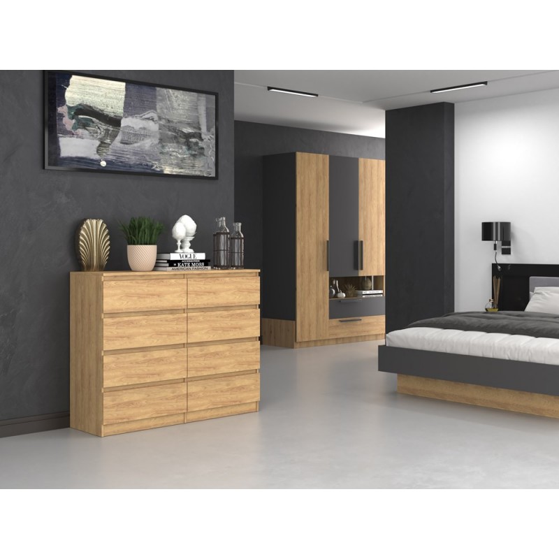 KOMODA MALWA M8 120 - DĄB ARTISAN