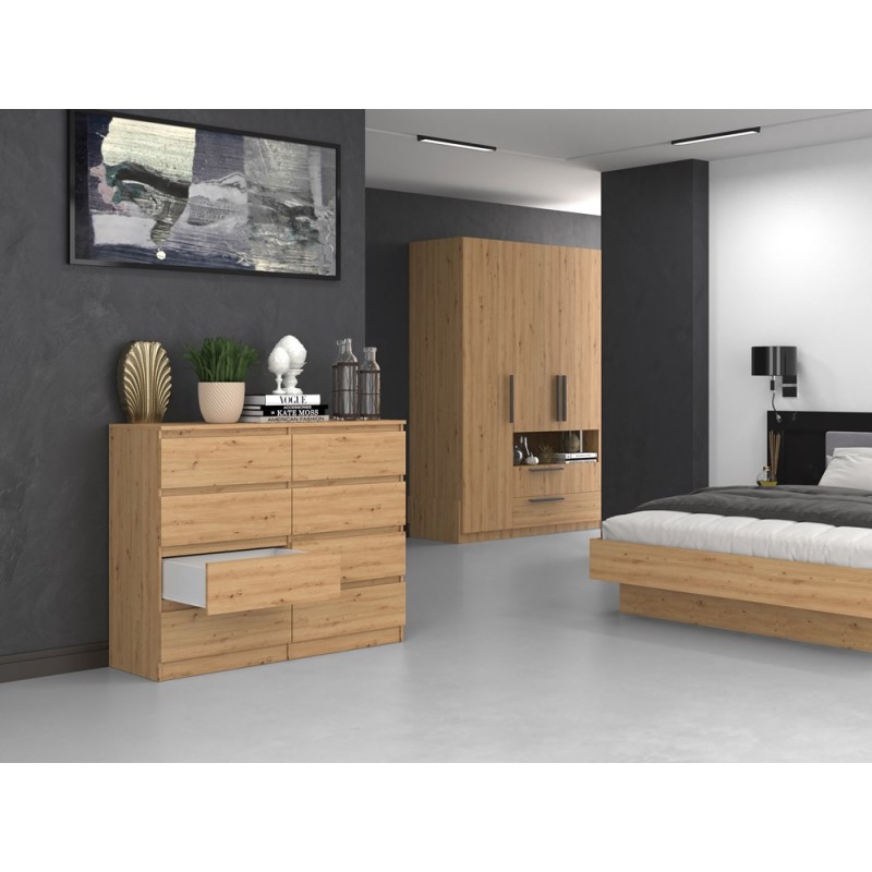 KOMODA MALWA M8 120 - DĄB ARTISAN