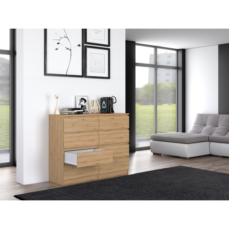 KOMODA MALWA M8 120 - DĄB ARTISAN