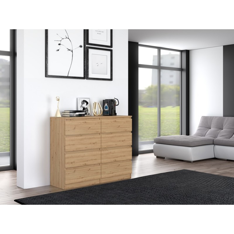 KOMODA MALWA M8 120 - DĄB ARTISAN