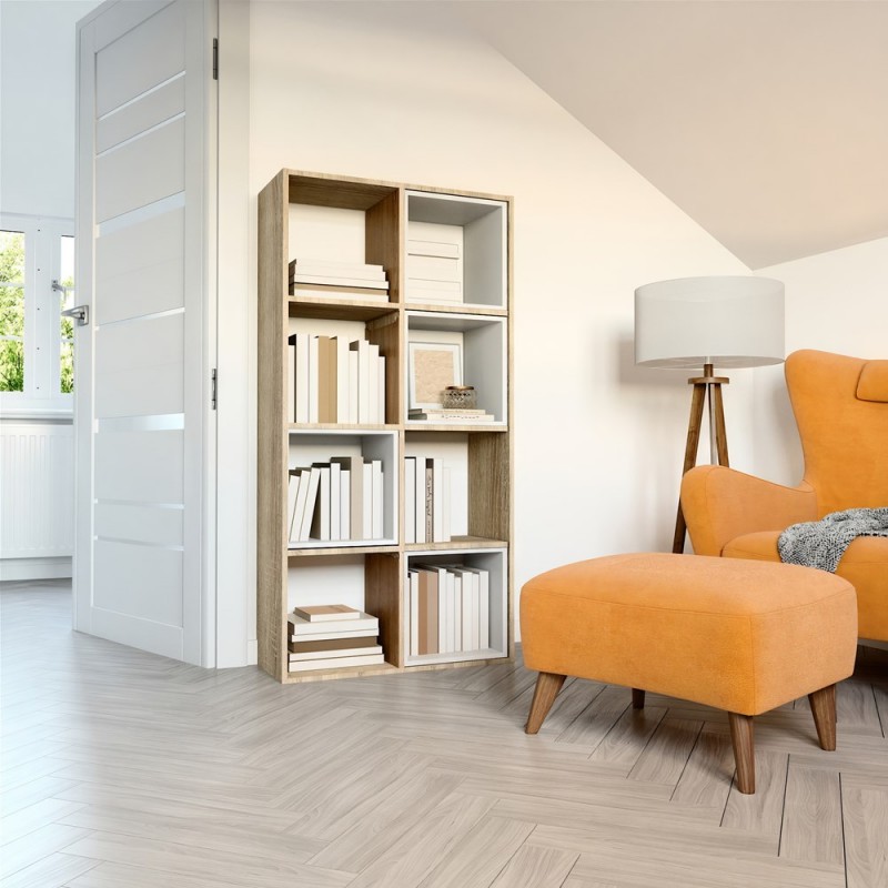 REGAŁ MALAX 2X4 SONOMA