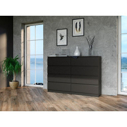 KOMODA MALWA M8 140 - CZERŃ KOMODA MALWA M8 140 - CZERŃ