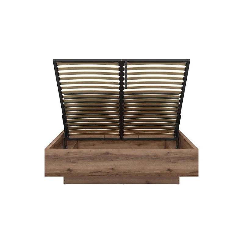 Łóżko 160 z pojemnikiem Forn Meble Black Red White dąb delano