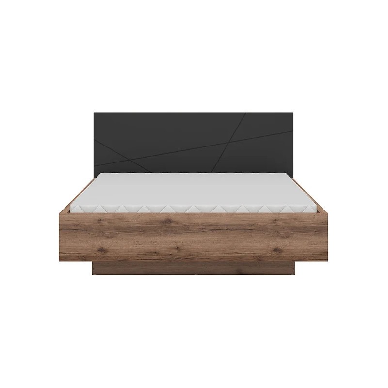 Łóżko 160 z pojemnikiem Forn Meble Black Red White dąb delano