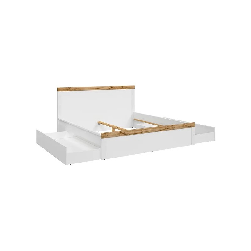 Łóżko Holten 180 Black Red White