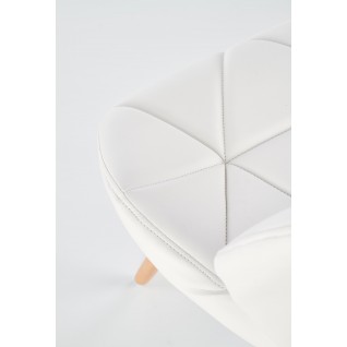 K281 krzesło biały / buk (1p 2szt)