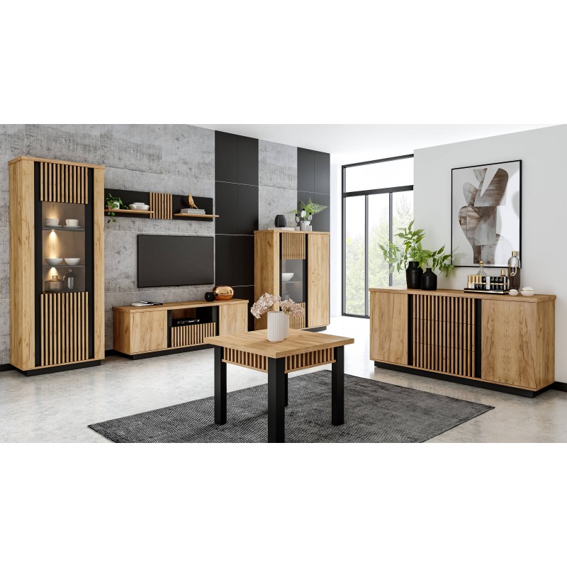 Biurko Lamello art.22 Meble Gołąb Dąb craft / czarny