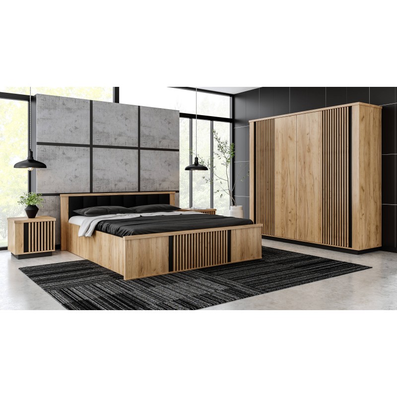 Biurko Lamello art.22 Meble Gołąb Dąb craft / czarny