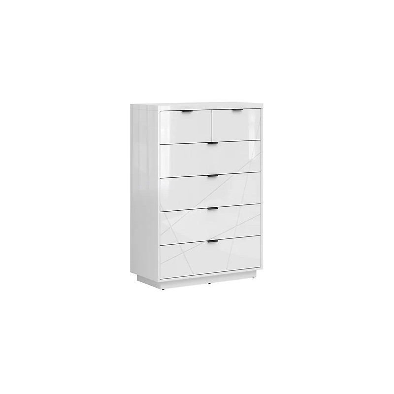 Komoda Forn Meble Black Red White dąb delano ciemny/czarny mat