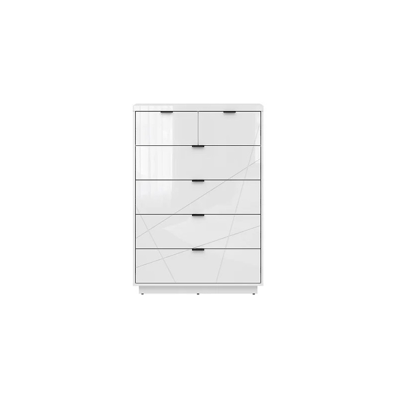 Komoda Forn Meble Black Red White dąb delano ciemny/czarny mat