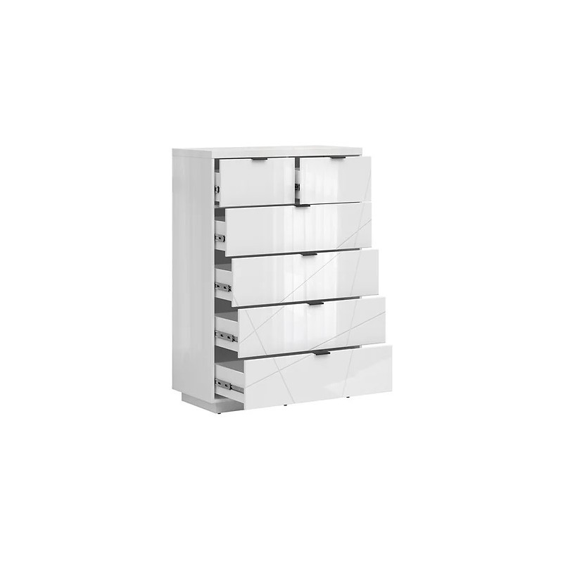 Komoda Forn Meble Black Red White dąb delano ciemny/czarny mat