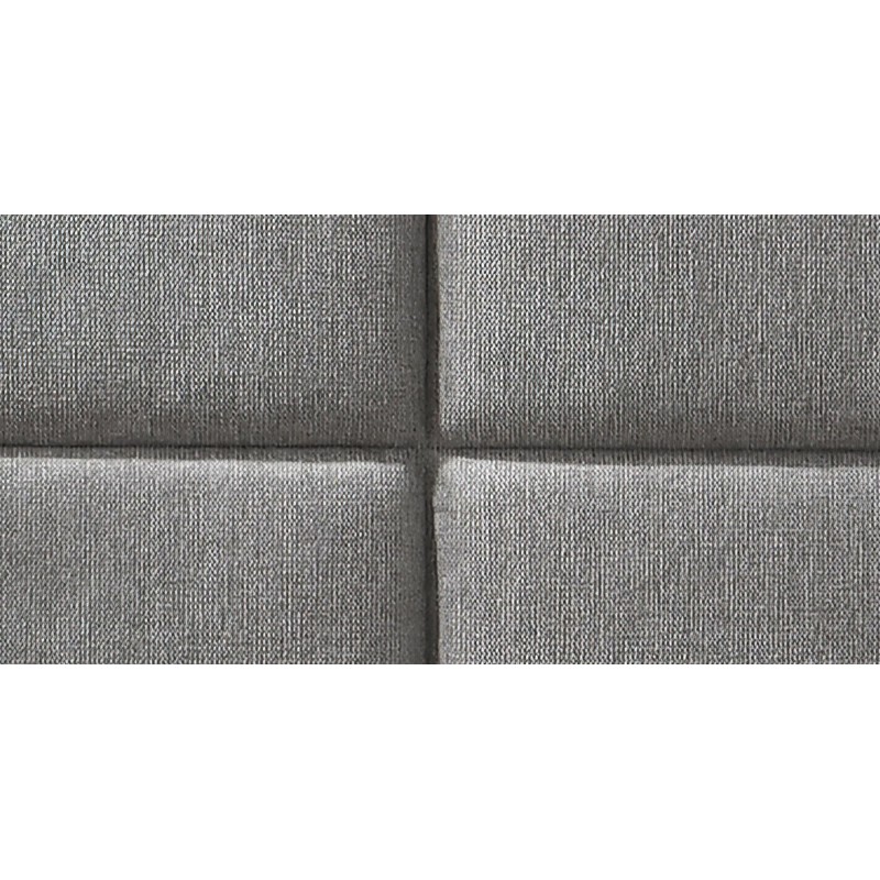 Łóżko tapicerowane nowoczesne LUKKA 160x200 z dużym zagłówkiem szare