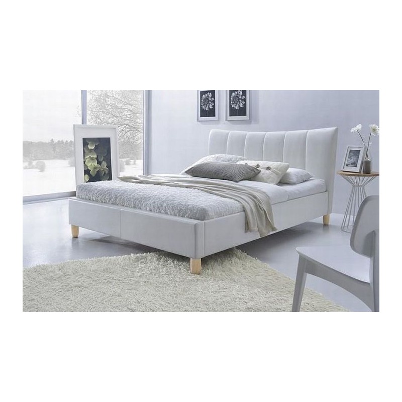 Łóżko tapicerowane ROVIGO 160x200 białe