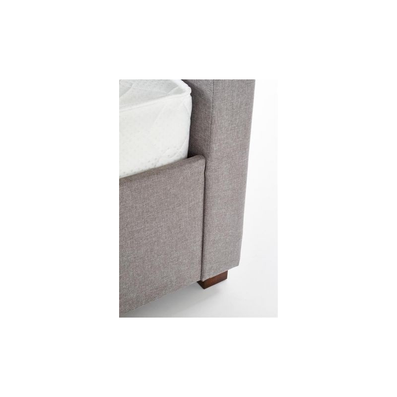 Łóżko tapicerowane 160x200 MARSALA z szufladami szare