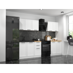 ZESTAW MEBLI KUCHENNYCH SET 200 BIEL DĄB ARTISAN RAMIAK ZESTAW MEBLI KUCHENNYCH SET 200 BIEL DĄB ARTISAN RAMIAK