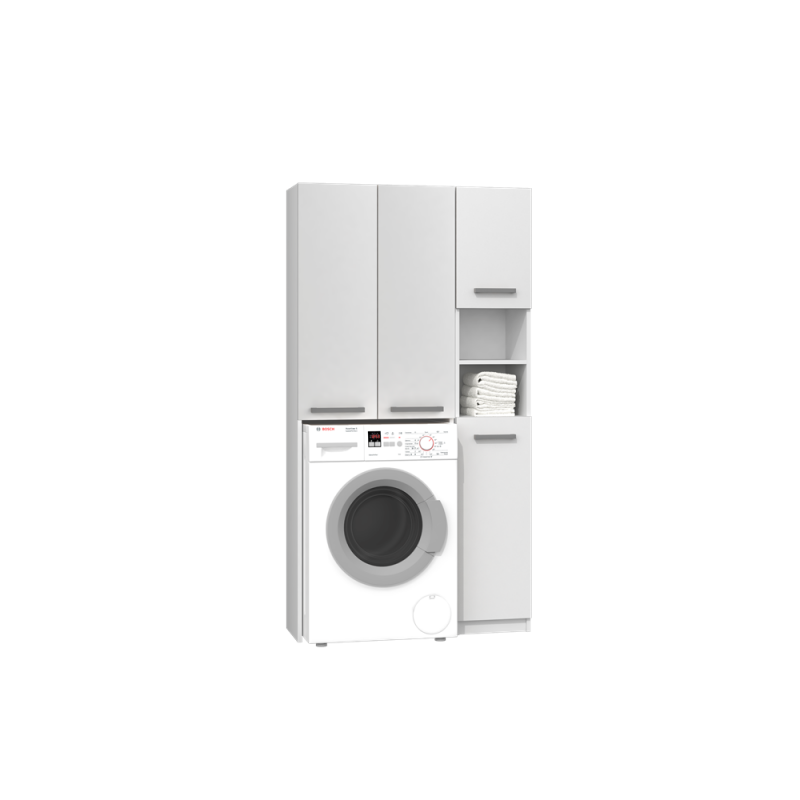 ZESTAW ŁAZIENKOWY MARPOL DD SZAFKA BIEL MAT