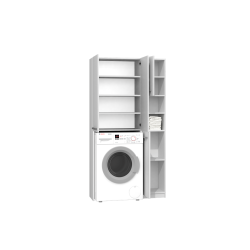 ZESTAW ŁAZIENKOWY MARPOL DD SZAFKA BIEL MAT