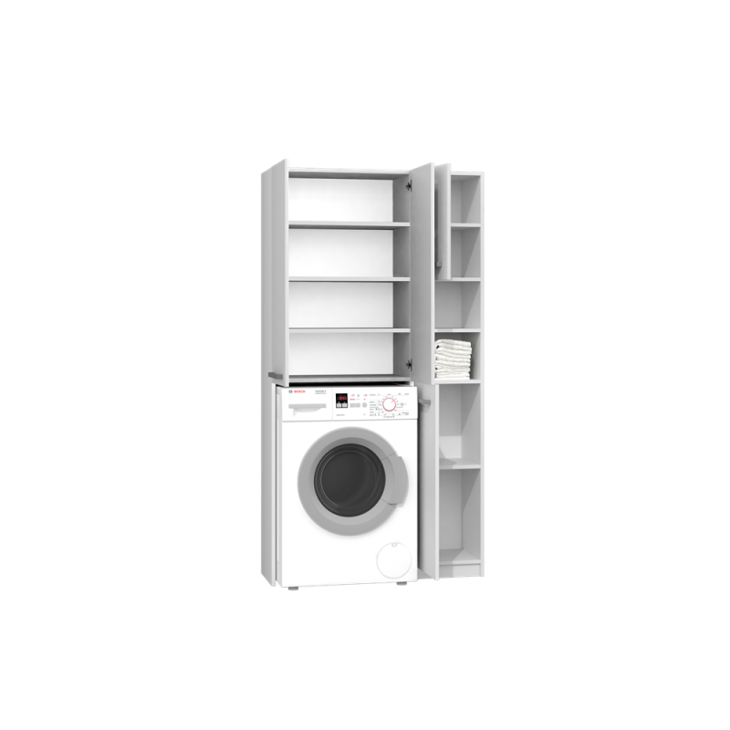 ZESTAW ŁAZIENKOWY MARPOL DD SZAFKA BIEL MAT