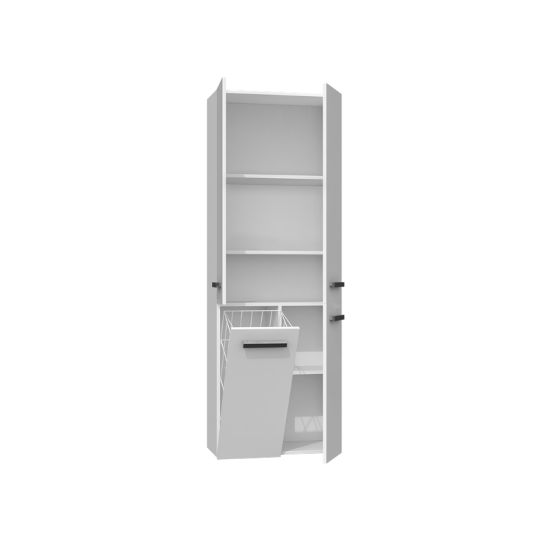 SZAFKA ŁAZIENKOWA NEL DD 1K 60CM - BIEL POŁYSK