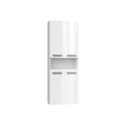 SZAFKA ŁAZIENKOWA NEL DK 1K 60CM - BIEL POŁYSK