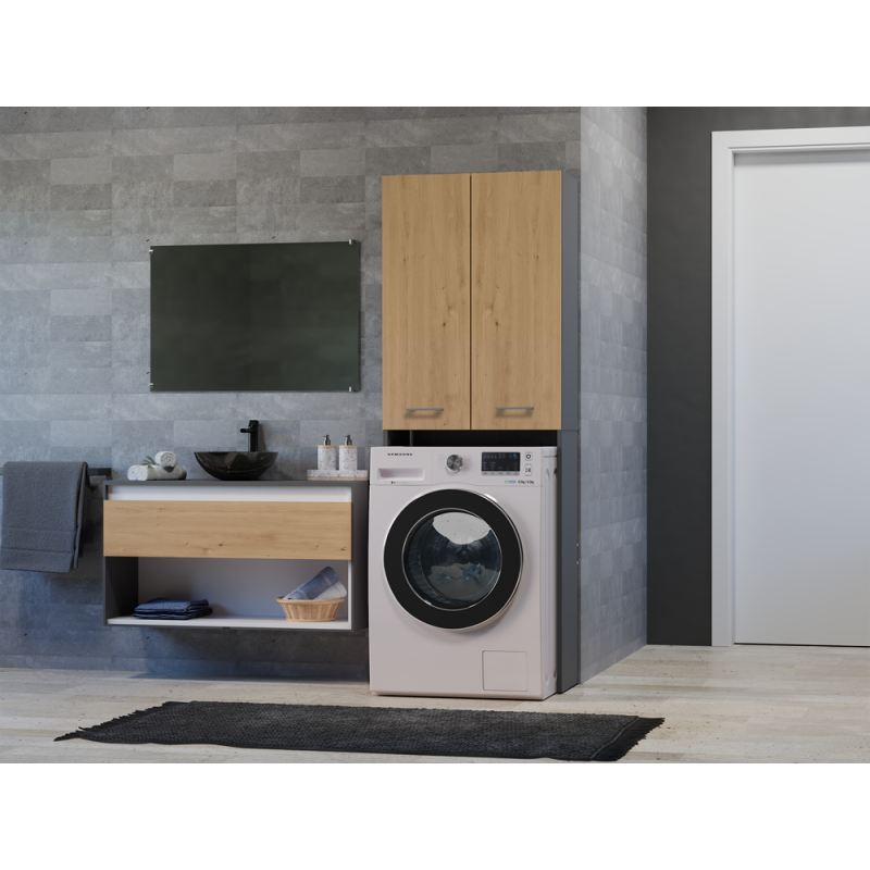 SZAFKA NA PRALKE POLA DD ANTRACYT/ARTISAN