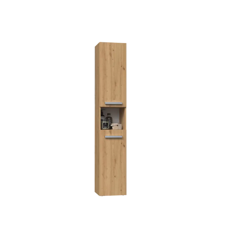 SZAFKA ŁAZIENKOWA REGAŁ SŁUPEK KOSZ NEL III DĄB ARTISAN