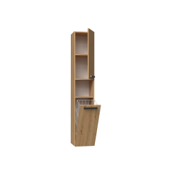 SZAFKA ŁAZIENKOWA REGAŁ SŁUPEK KOSZ NEL III DĄB ARTISAN